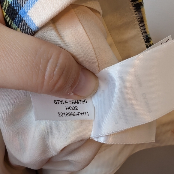 J Crew Willa Cropped Flare Pant in Snowy Stewart Tartan Wool Blend 8P - Picture 12 of 15